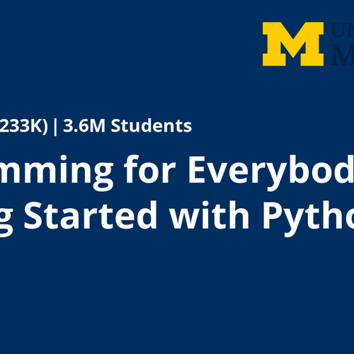 University of Michigan Programming for Everybody Python completion badge